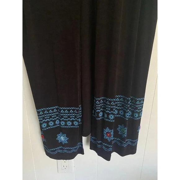 Ronni Nicole II Maxi Vest Black With Turquoise & Pink Buttons & Print 20W - Picture 2 of 6